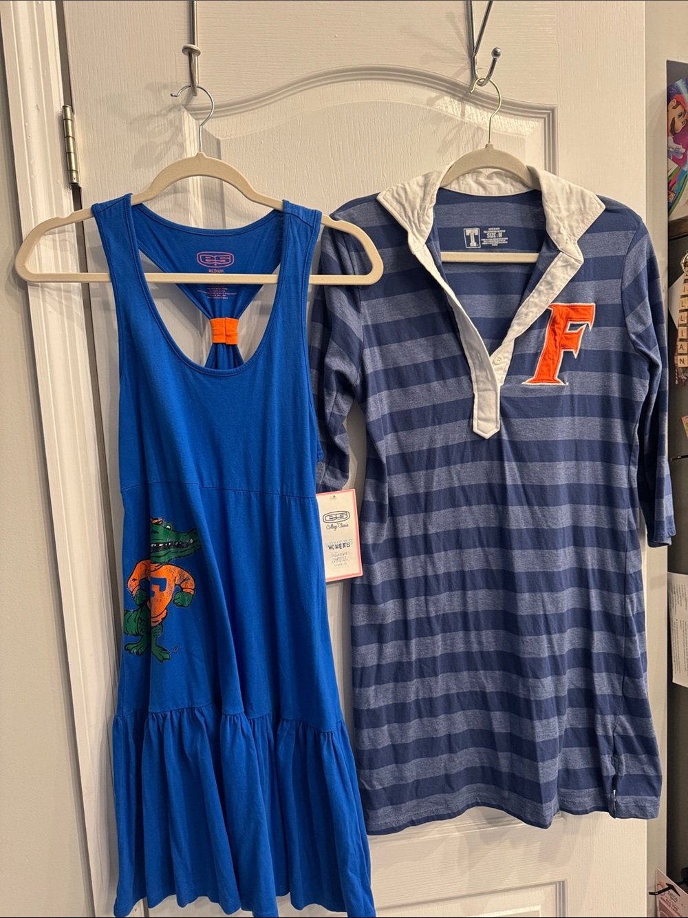 2 Florida Gators Dresses- Sleeveless with tags and white collared stripe